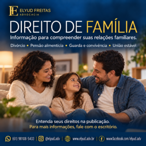Direito de Família, casamento, união estável, divórcio, partilha de bens, pensão alimentícia, guarda, convivência familiar, reconhecimento de paternidade, curatela