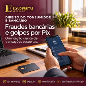 Fraude bancária, golpe do Pix, MED, responsabilidade bancária, Direito do Consumidor