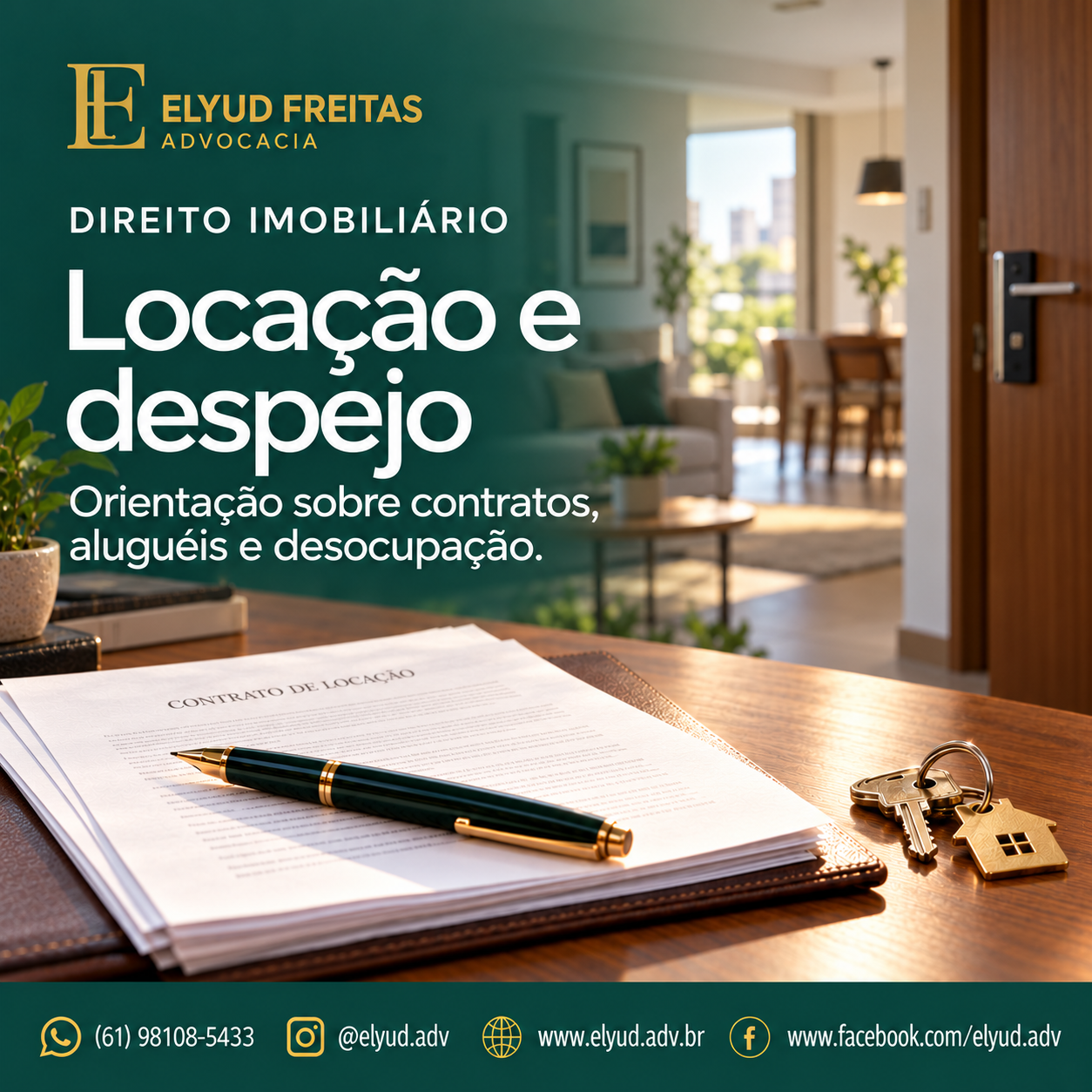 Locação, Despejo, Aluguel, Caução, Contrato de locação, Direito Imobiliário